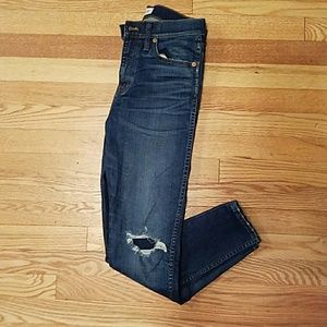 Madewell skinny jeans 9 inch high rise
